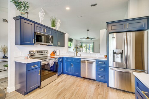 Private Yard + Patio: Central Sebastian Home!