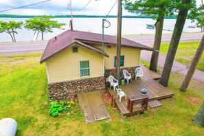 House (2 Bedrooms) | Front of property - Wisconsin Lakeside Cottage w/ Deck, Views (Stone Lake)
