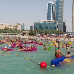 Beach nearby, white sand, sun-loungers, beach umbrellas