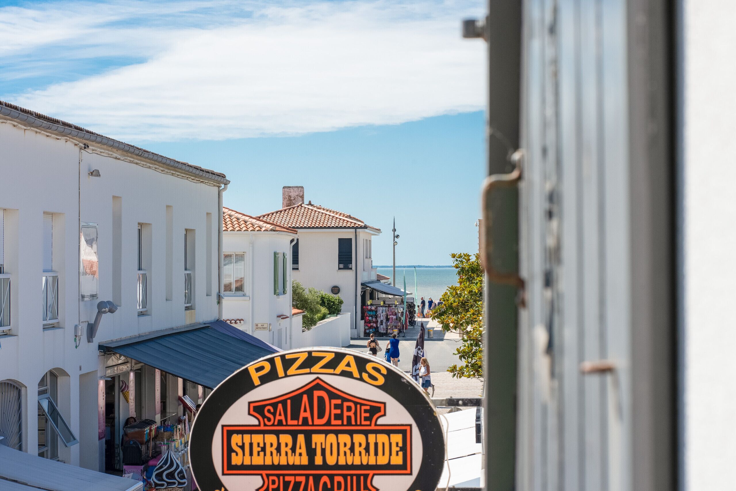 Blick von der Unterkunft