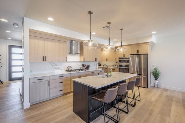 Fridge, microwave, oven, stovetop - Hillcrest Poolside Retreat at The Ledges Golf Club (St. George)