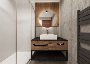 Shower, designer toiletries, hair dryer, bathrobes - Astellina hotel-apart (Ischgl)
