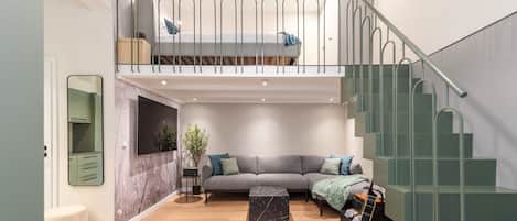 Apartment, Courtyard View | Living area