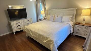 4 bedrooms, iron/ironing board, travel crib, WiFi