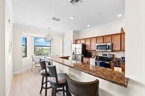 Fridge, microwave, oven, stovetop - New 2 Bedroom 2 Bath Bonita National Condo. Top Floor Corner Unit, Amazing Views (Bonita Springs)