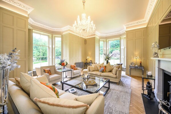 Smart TV, books, music library, printers