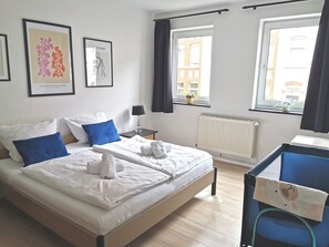 1 bedroom, iron/ironing board, travel crib, free WiFi