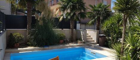 Villa (Villa Marija - Five Bedroom Villa wit) | Pool | Seasonal outdoor pool, pool umbrellas, sun loungers