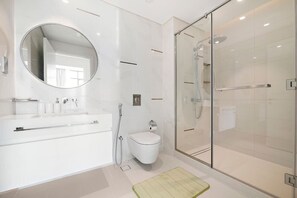 Hair dryer, towels
