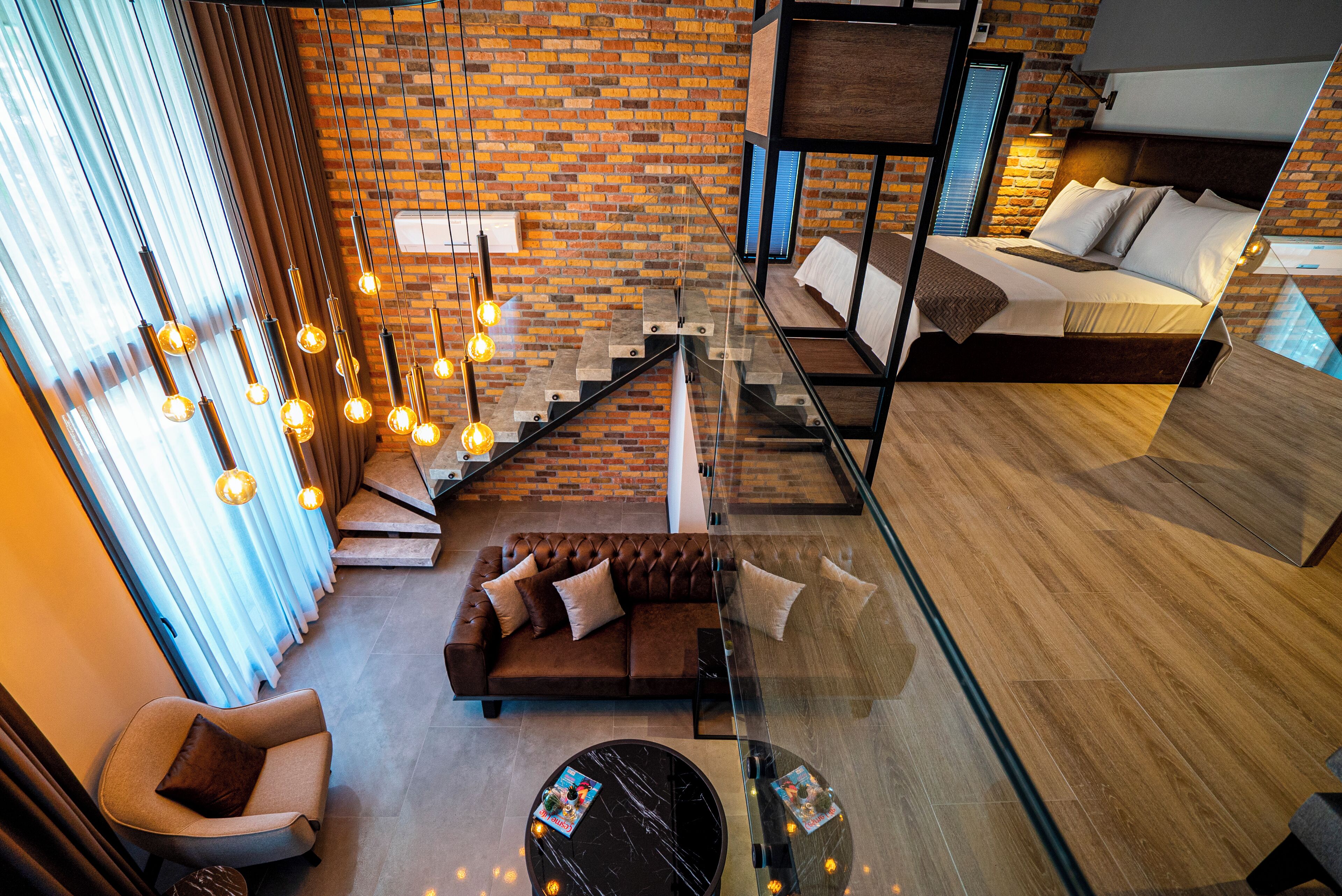 Appartement Duplex Luxe, balcon, vue ville