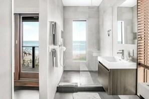Towels, soap, shampoo, toilet paper