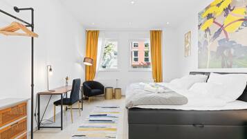 2 dormitorios, escritorio, tabla de planchar con plancha y wifi gratis