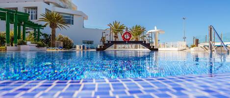 Una piscina riscaldata