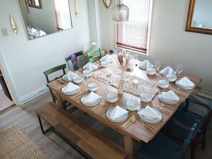 Dining - Eclectic Decor 5 Br house, 2 Baths & 2 Kitchens with WiFi and AC in Old Forge  (Scranton)