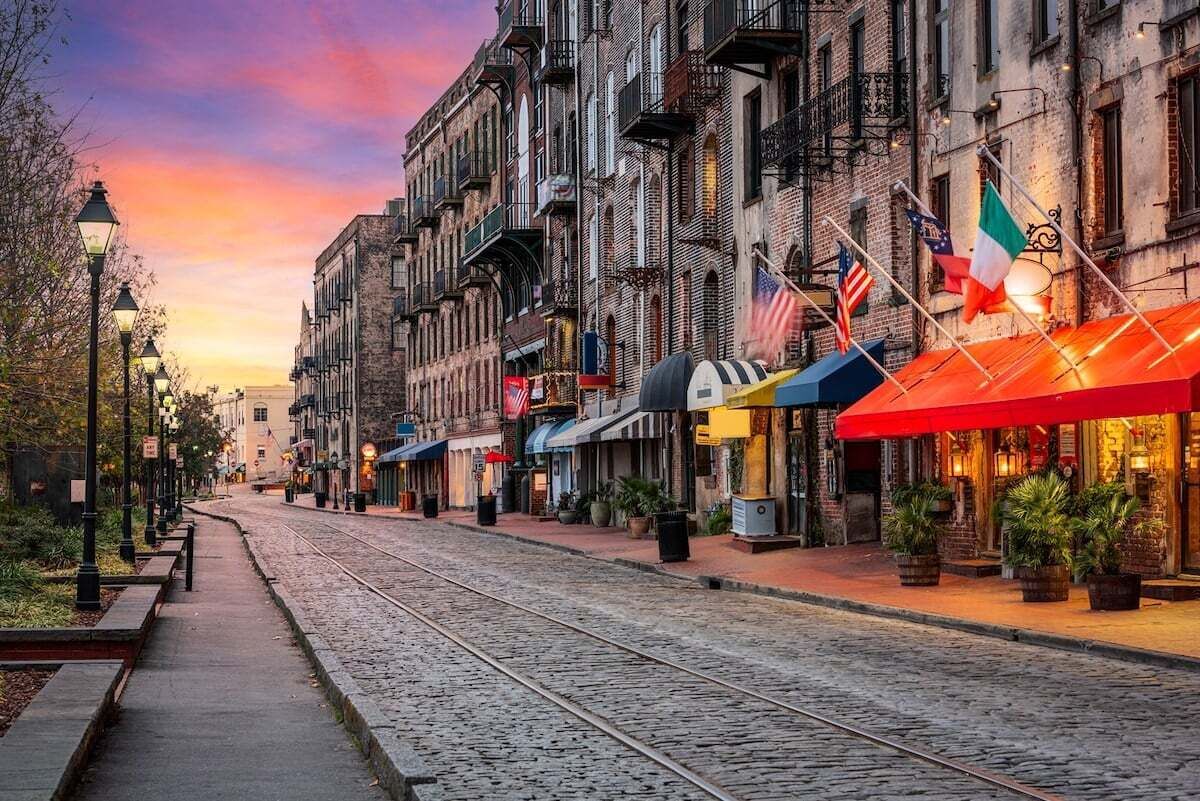 River Street—cobblestones, river views, and classic Savannah energy all in one stroll.