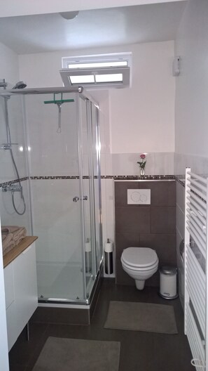 Haartrockner, HandtĂŒcher, Seife, Toilettenpapier