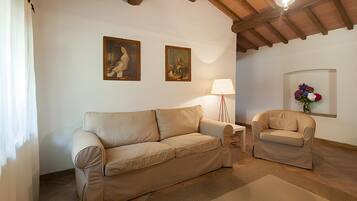 Télévision, cheminée, table de tennis de table