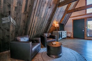 TV connectée, cheminée, jeux vidéo