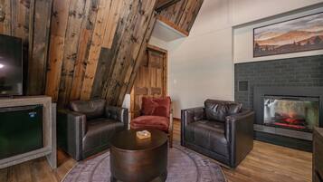 スマートテレビ、暖炉、テレビゲーム