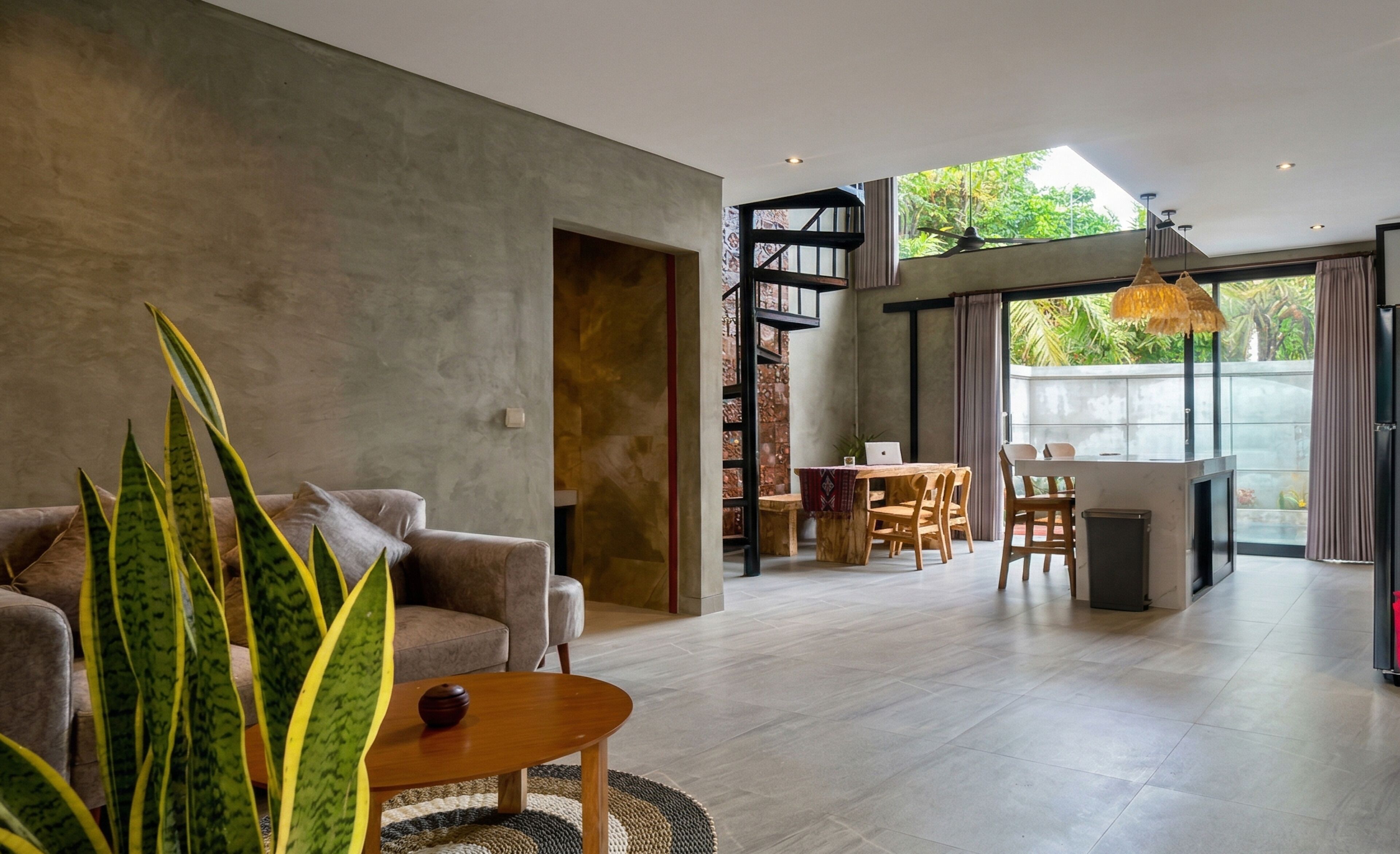 Villa | Living area | 25-inch TV with satellite channels