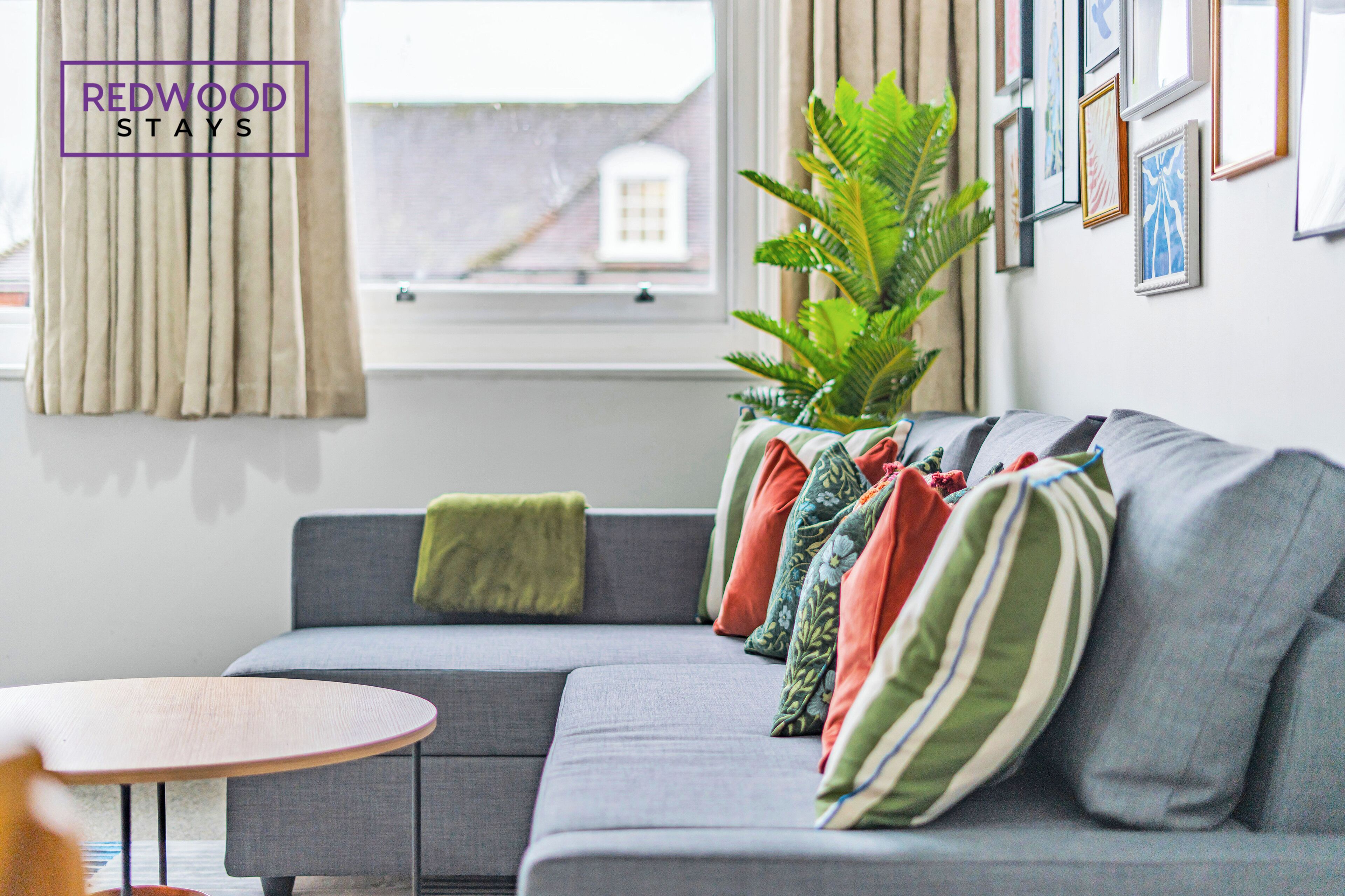 Comfort Apartment, 1 Double Bed with Sofa bed, Private Bathroom | Living area | 50-inch Smart TV with digital channels, Netflix, streaming services