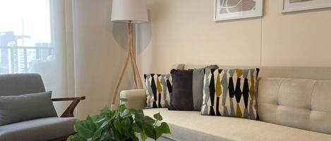 Basic Apartment | Living area | 55-inch Smart TV with digital channels