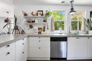 Fridge, microwave, oven, stovetop - The Cayce Cottage | 3BR w/ Private Pool (Cayce)