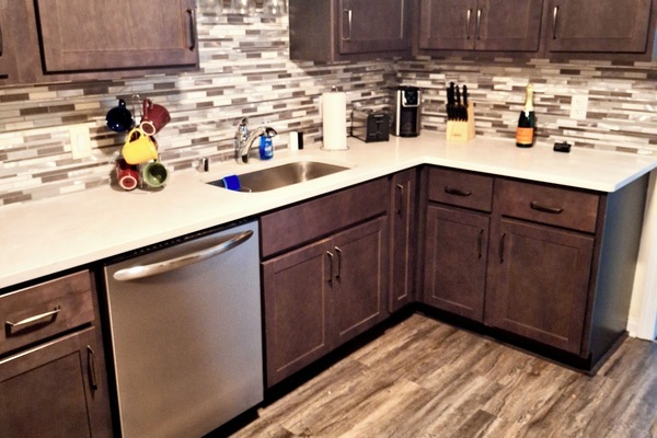 Refrigerador, microondas, horno, placa de cocina