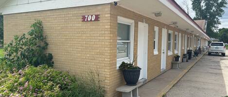 Voorkant van accommodatie