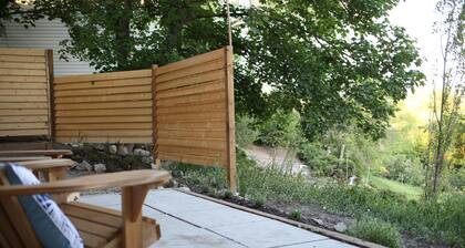 Relaxing guest suite with private patio and beautiful view!