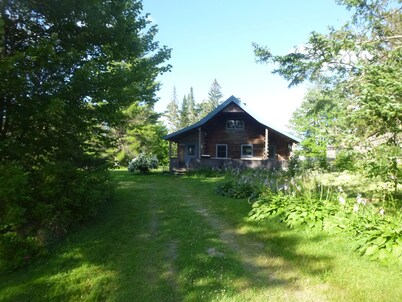 Log Home Mountain Hideaway with Mountain biking and Dog sledding Trails