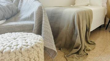 3 chambres, fer et planche Ă repasser, Wi-Fi, draps fournis