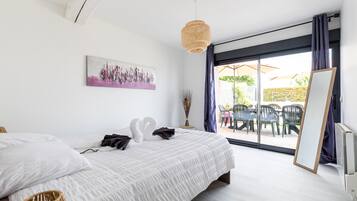 3 chambres, fer et planche Ă repasser, Wi-Fi gratuit, draps fournis