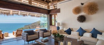 Luxury staffed villa chef included access to beach
