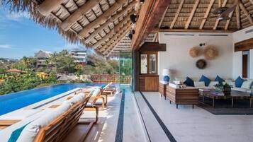 A heated pool