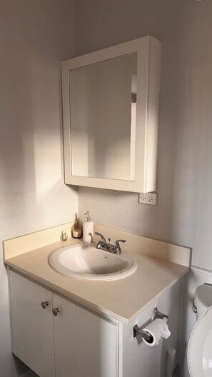 Towels, soap, shampoo, toilet paper