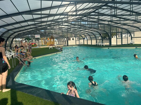 Indoor pool, a heated pool