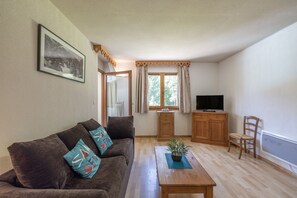 TV, table tennis - Apartment for 4 in Samoëns – Pools, Games & Parking Included (Samoëns)