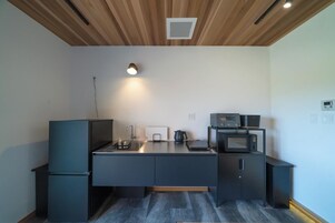 Fridge, microwave, toaster, rice cooker