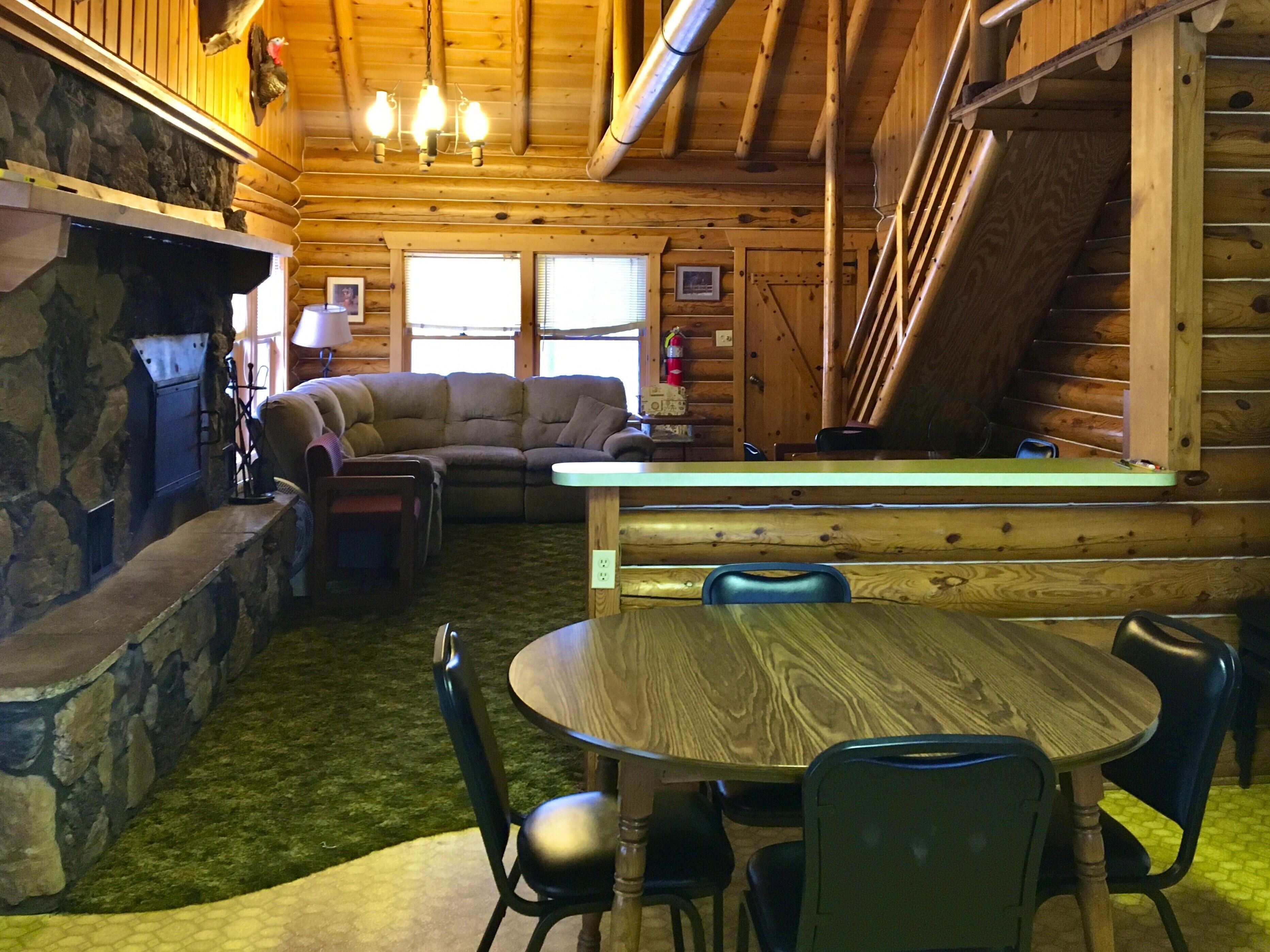 Cozy 4-bedroom cabin near Saint John, ND with WiFi and beautiful lake views. 
