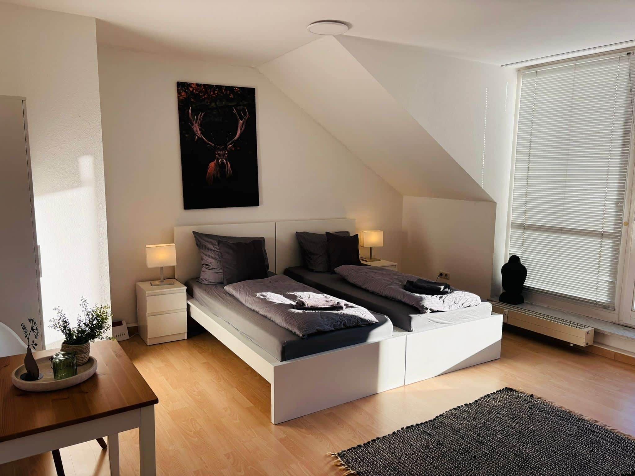 2 habitaciones, cuna de viaje, wifi y ropa de cama 