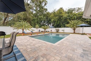 Una piscina riscaldata