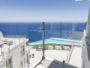 Una piscina riscaldata