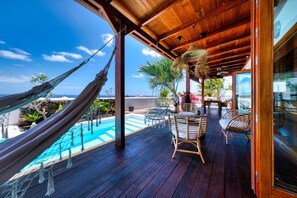 Outdoor dining - Villa Bali sea view (Puerto del Carmen)