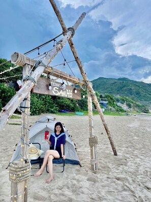 On the beach, white sand - San Hô Homestay (Phu Cat)