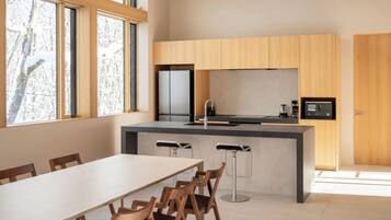Luxury Villa, 3 Bedrooms, Resort View, Mountainside | Private kitchen | Fridge, microwave, oven, dishwasher