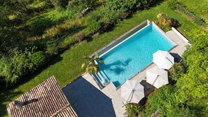 Pool - Maison Oléa - "Les Pivoines" bed and breakfast overlooking the Vézère valley (Le Bugue)