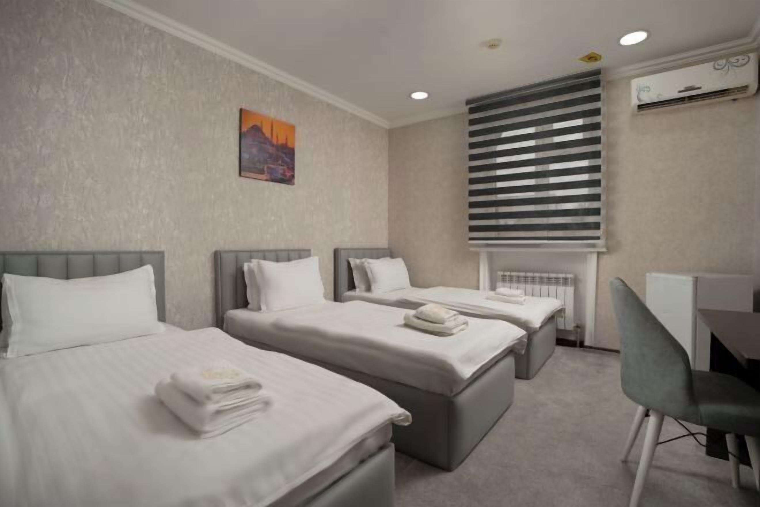 Premium bedding, down comforters, individually furnished, desk