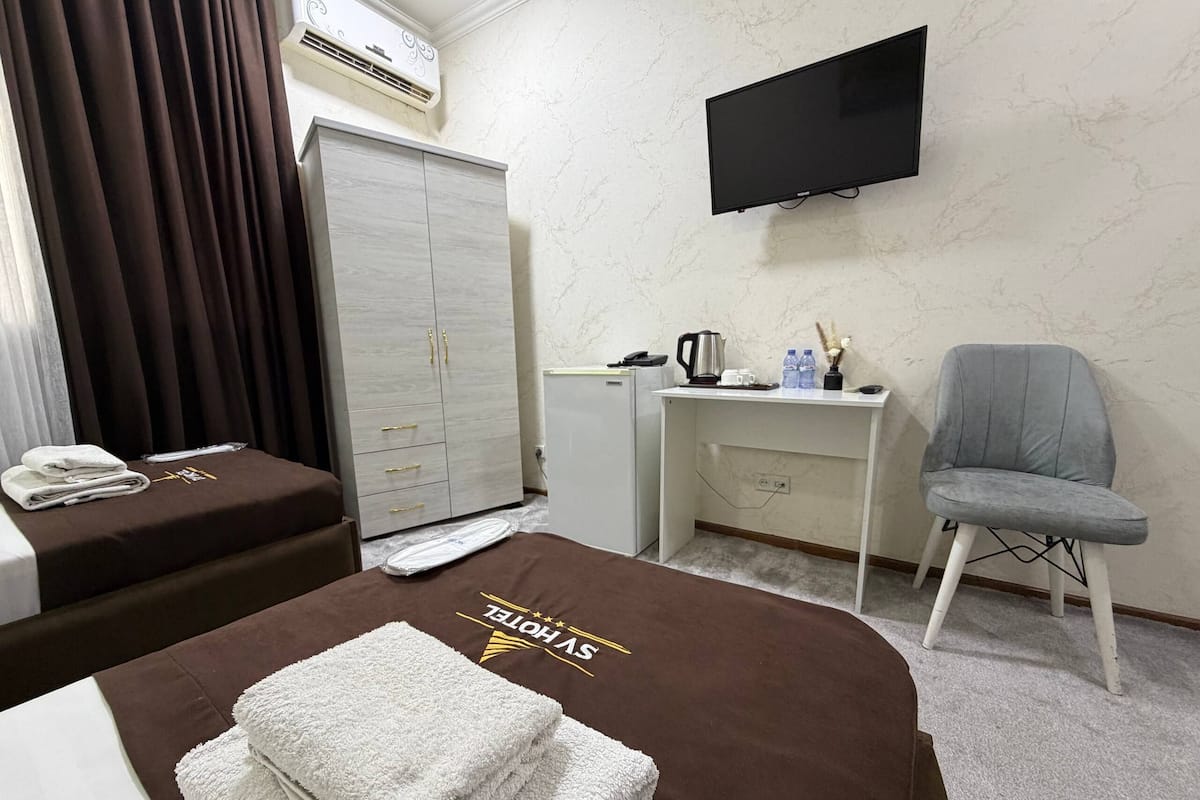 Basic Double or Twin Room | Premium bedding, down comforters, desk, laptop workspace