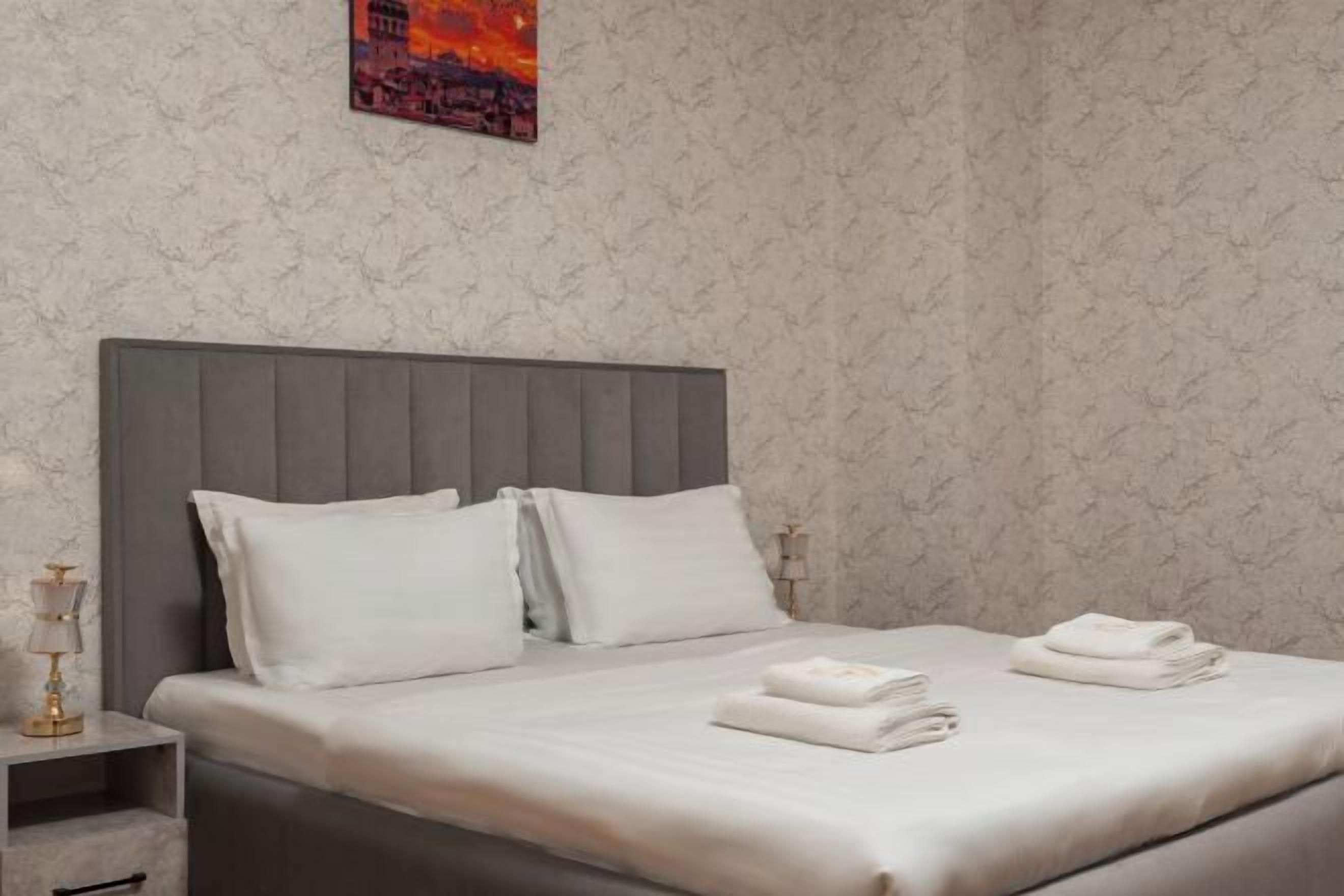 Premium bedding, down comforters, individually furnished, desk